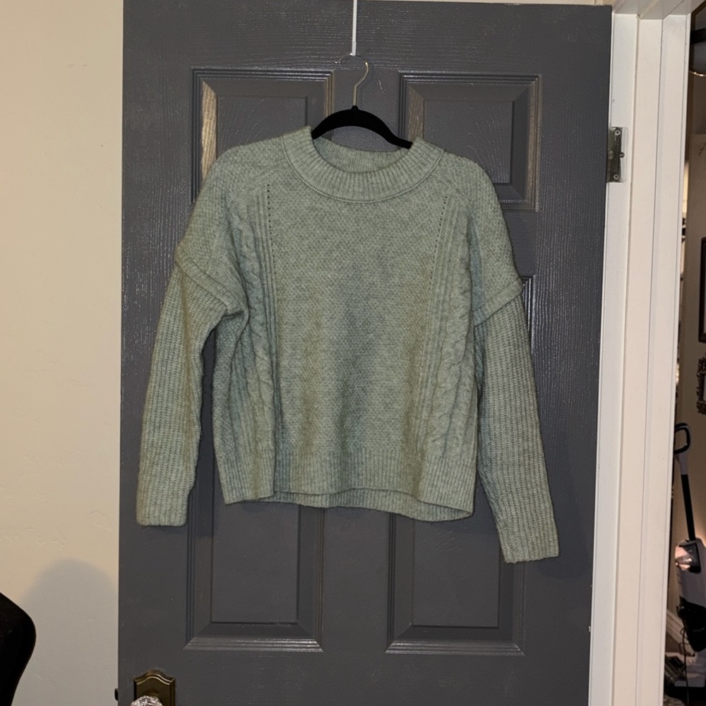 Madewell green sweater